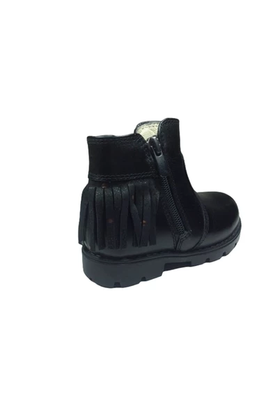 OrtopedikAL Kız Çocuk Bot Siyah Püsküllü % 100 Deri Ortopedik Anatomik 2146 Klt - 5