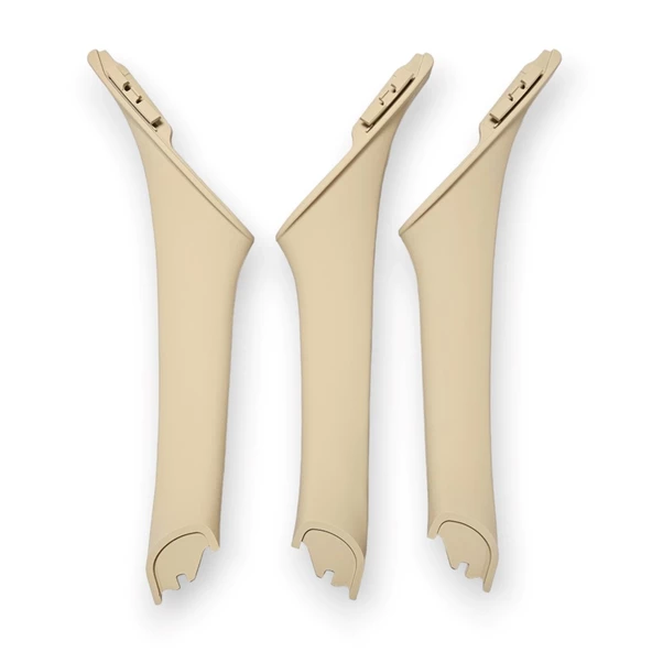 BMW 5 F10 2011-2016 Sağ Ön Sağ-Sol Arka Kapı Kolu İç Tutamak Seti Bej - 3