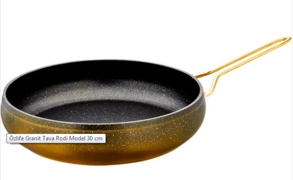 ÖZLİFE 662 RODİ 30 CM TAVA GOLD KULP TEL SİYAH - 2