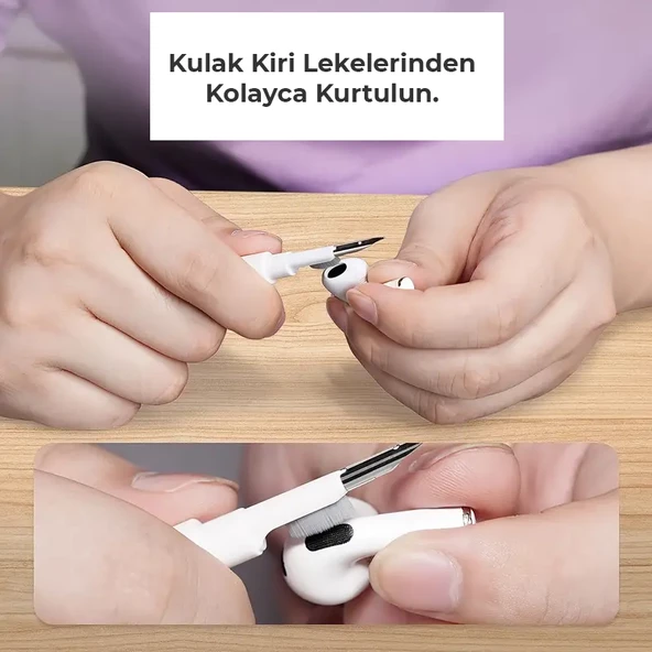 Yumuşak Fırça Kalemi ile 3'ü 1 Arada Profesyonel Temizlik Kiti - 2