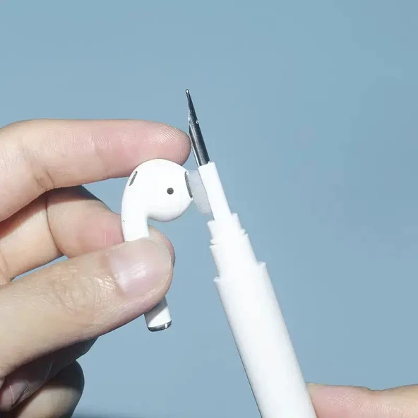 Çift Başlıklı Temizleme Kalem Seti - AirPods, Kablosuz Cihazlar ve Dizüstü Bilgisayarlar için - 6