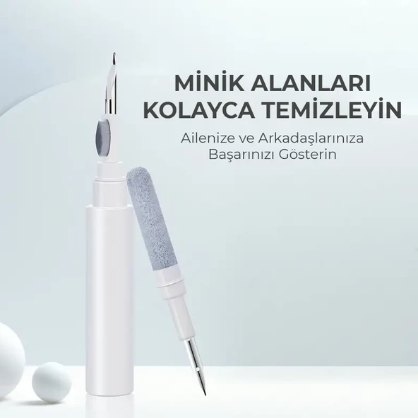 Yumuşak Fırça Kalemi ile 3'ü 1 Arada Profesyonel Temizlik Kiti - 5