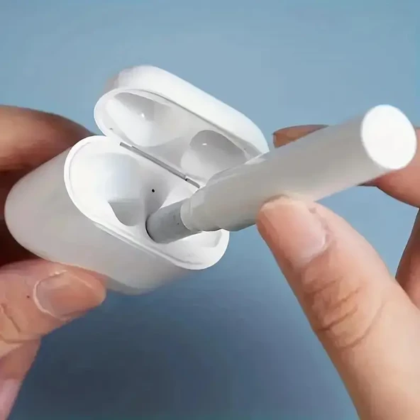 Çift Başlıklı Temizleme Kalem Seti - AirPods, Kablosuz Cihazlar ve Dizüstü Bilgisayarlar için