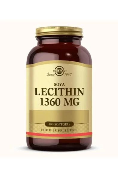 Solgar Lecithin 1360 Mg 100 Kapsül - Resim 2