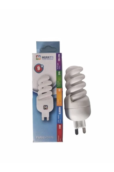 170-220 9w Led Ampül Spiral 5 Adet