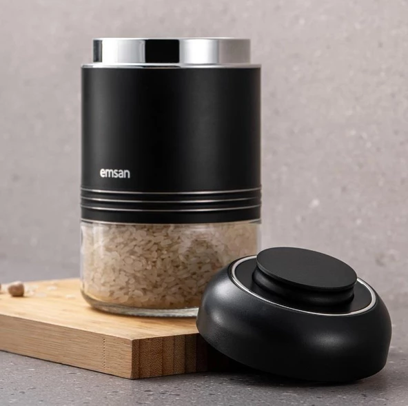 Emsan Moko Siyah 650ML Saklama Kavanozu - 4