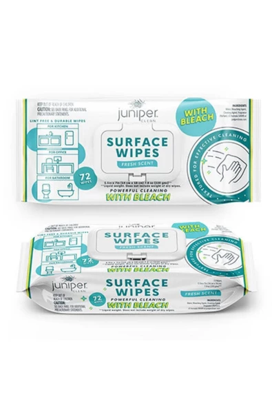 Surface Wipes Çamaşır Sulu Yüzey Temizleme Mendili 72'li Paket 10 Adet