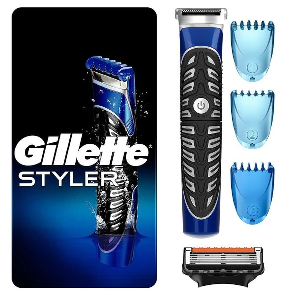 Gillette Fusion Styler 4'ü 1 Arada Vücut ve Sakal Düzeltici Tıraş Makinesi