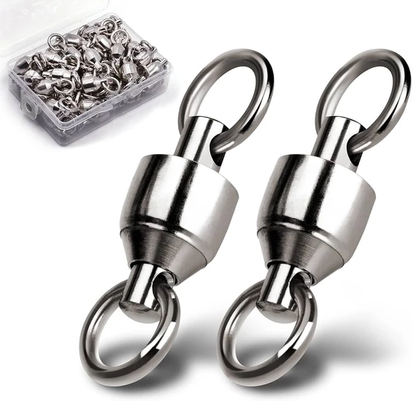 Hokkaido Üst Seviye 4 Adet 7 Numara,34-mm, 91.-kg (200 LBS) ,çeker Paslanmaz Çelik Bilyeli Fırdöndü,