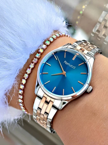 Ferrucci FC 12680M.03 Çelik Kordon Kadın Kol Saati - Resim 2