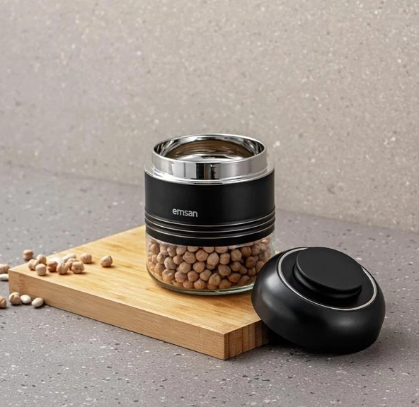 Emsan Moko Siyah 420ML Saklama Kavanozu - 3