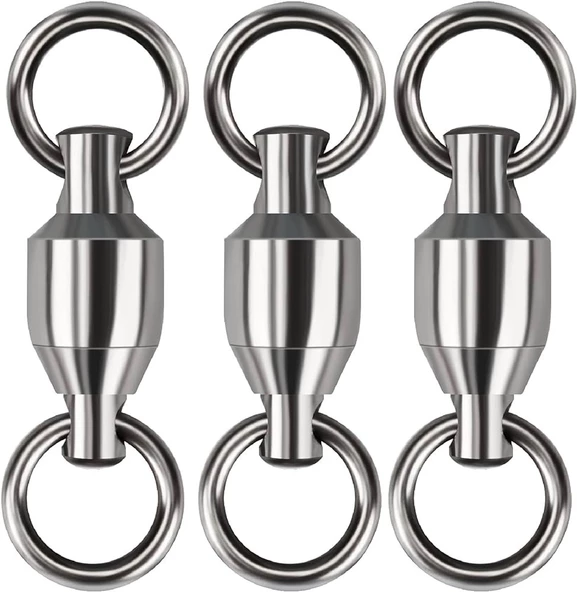 Hokkaido Üst Seviye 10 Adet 4 Numara,23-mm, 45.-kg (100 LBS) ,çeker Paslanmaz Çelik Bilyeli Fırdöndü, - 2