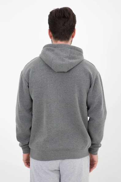 Erkek Kapüşonlu Sweat Antrasit - 3