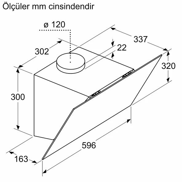 Bosch DWK64PJ70T Gri Duvar Tipi Davlumbaz - 7