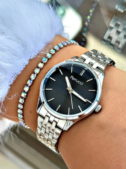 Ferrucci FC 12680M.01 Çelik Kordon Kadın Kol Saati - Resim 5