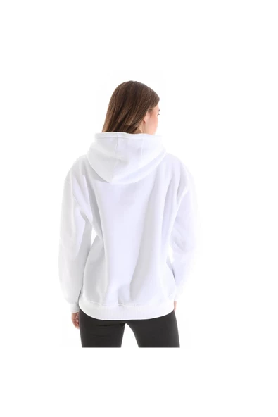 Kadın Nakış Detaylı Kapüşonlu Sweatshırt - 8