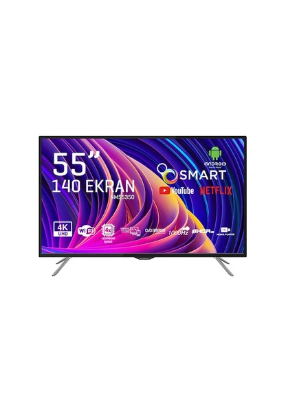 Nordmende NM55350 4K Ultra HD 55" 140 Ekran Uydu Alıcılı Android Smart LED TV