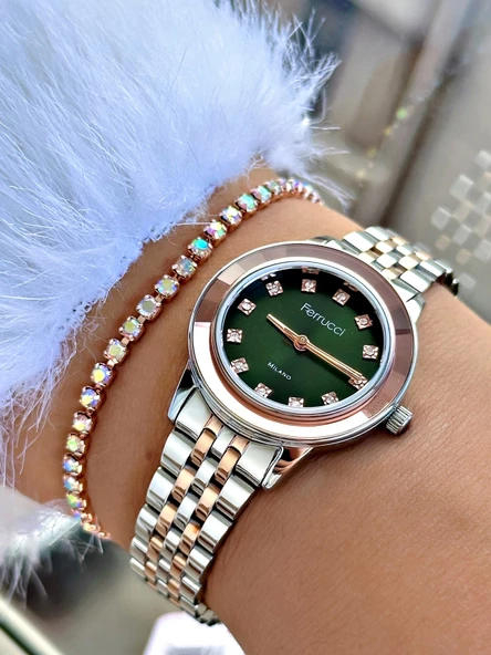 Ferrucci FC03388M.02 Çelik Kordon Kadın Kol Saati - Resim 2