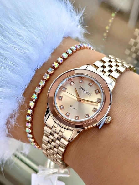 Ferrucci FC03388M.03 Çelik Kordon Kadın Kol Saati - Resim 3