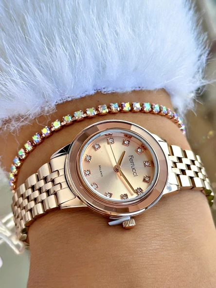 Ferrucci FC03388M.03 Çelik Kordon Kadın Kol Saati - Resim 4