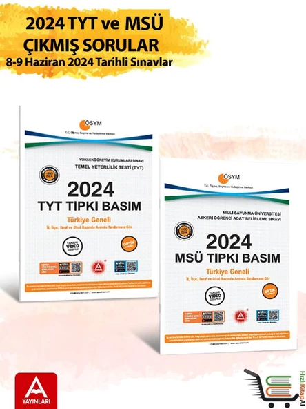2024 TYT ve MSÜ Çıkmış Sorular 2024 Tıpkı Basımlar - 1