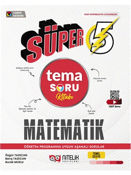 NİTELİK 5.SINIF SÜPER MATEMATİK TEMA SORU KİTABI*YENİ*
