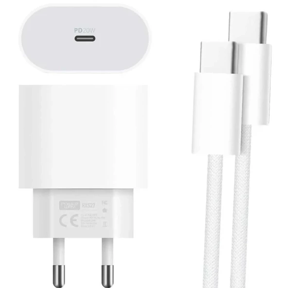 POWERWAY 20w TYPE-C / TYP-C Hızlı Şarj Seti Orjinal Muadil - 2