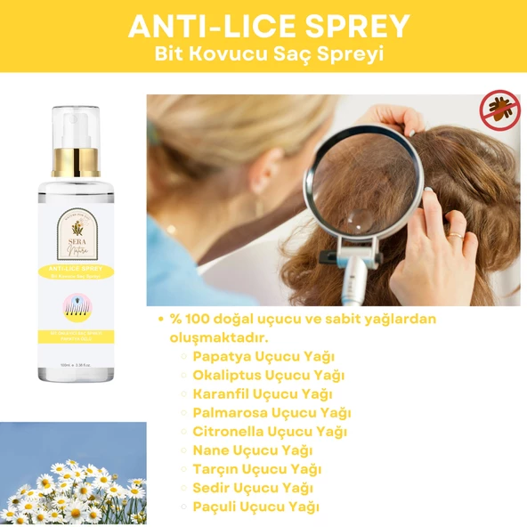 Anti-Lice Bit Kovucu Sprey-Papatya - 3