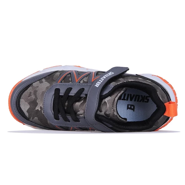 Skuaıter 048 Füme-Oranj Erkek Çocuk Kışlık Spor Ayakkabı - 5