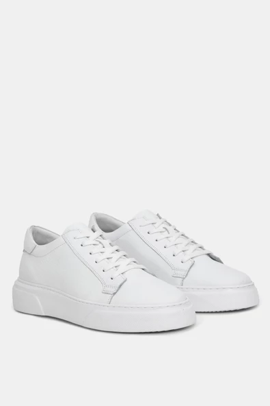 Vibe Erkek Beyaz Deri Spor Ayakkabı - 3