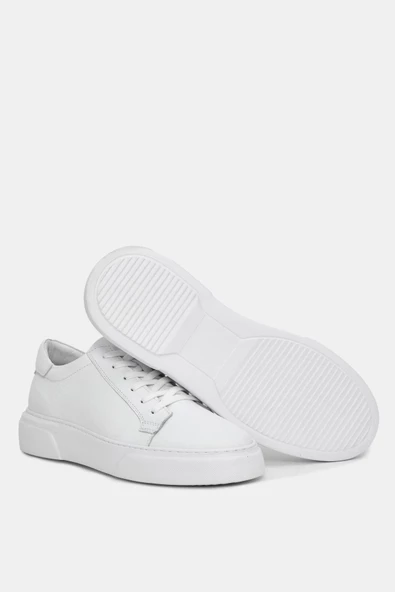 Vibe Erkek Beyaz Deri Spor Ayakkabı - 4