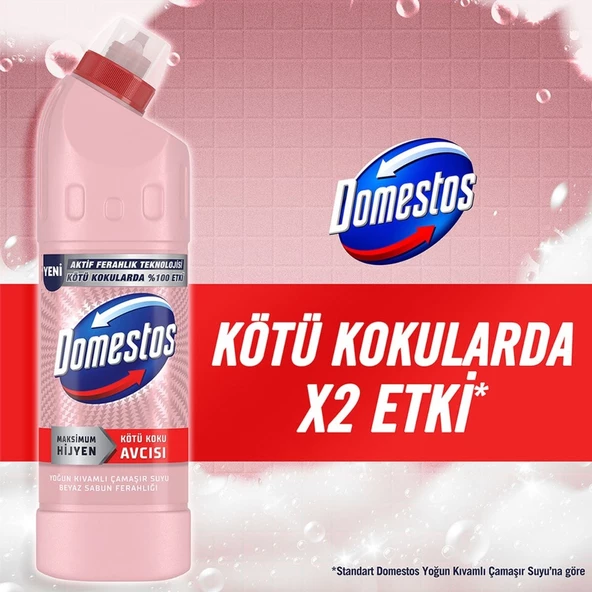 Domestos Çamaşır Suyu Beyaz Sabun Ferahlığı 750 ml x 6 Adet - 4