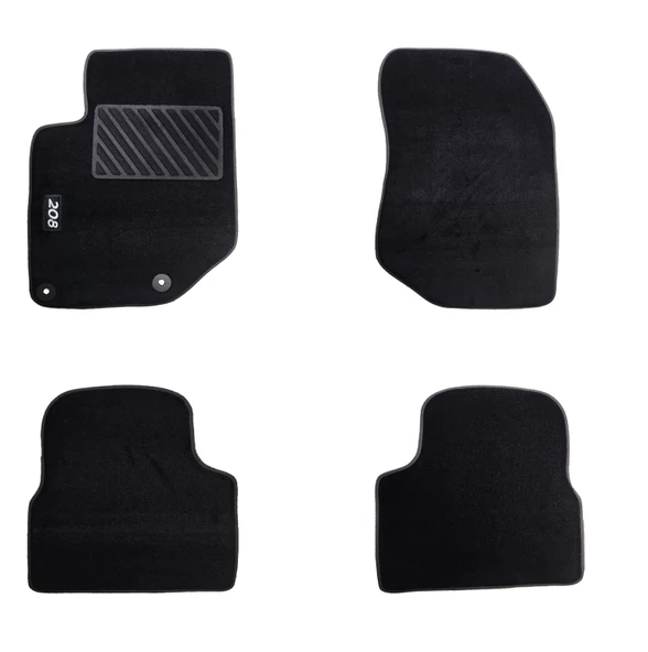 Rizline Peugeot 208 2019 Sonrası Halı Paspas Siyah - 4