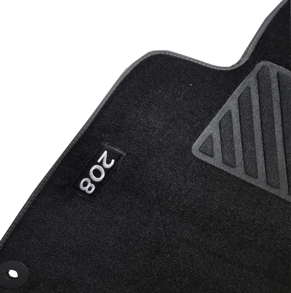 Rizline Peugeot 208 2019 Sonrası Halı Paspas Siyah - 3