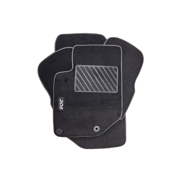 Rizline Peugeot 208 2019 Sonrası Halı Paspas Siyah - 2