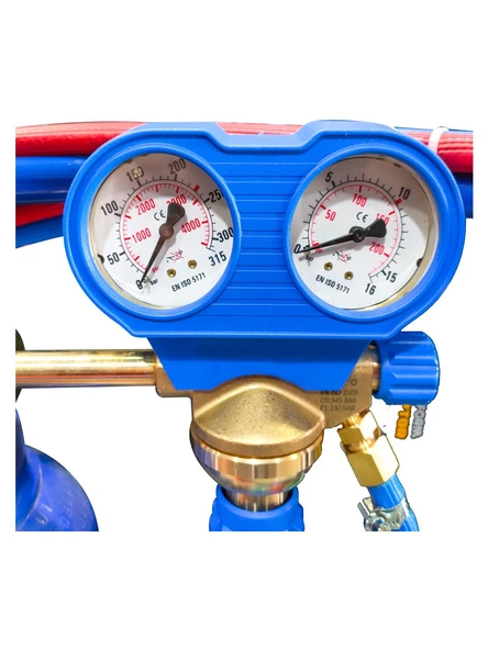 Dorf Oksijen Kaynak Seti Mini Set Tüplü Gaz Tepkime Valfli 6 Litre - 2