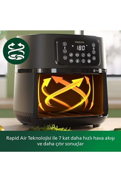 Philips Airfryer HD9285/96 5000 Serisi XXL Connected 7.2 lt Yağsız Fritöz - 4