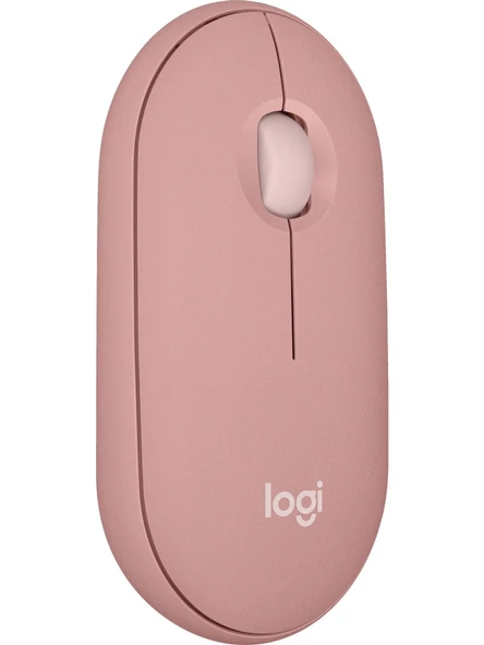 logitech M350 Pebble Sessiz Kablosuz Kompakt Mouse Pembe