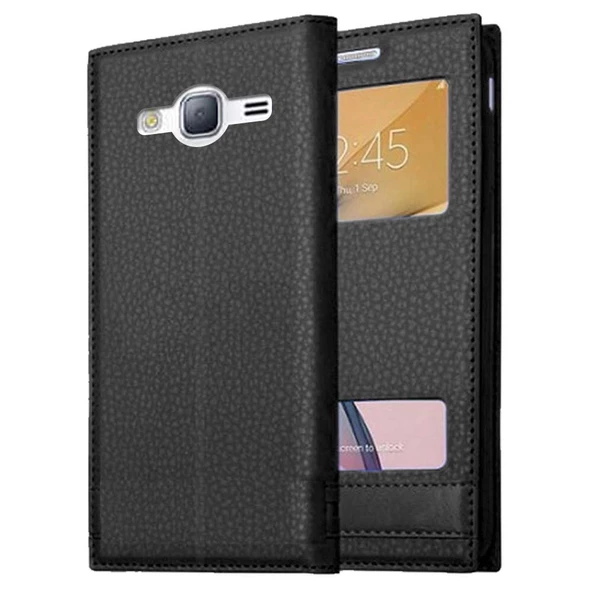 Samsung Galaxy J3 Uyumlu Pencereli Kapaklı Magnum Kılıf ürün görseli 1