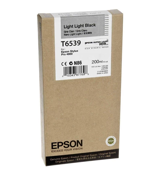 Epson T6539-C13T653900 Orjinal Açık Açık Siyah Kartuş