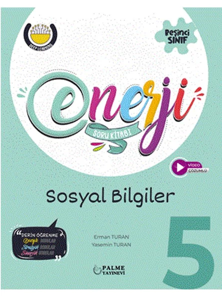 PALME 5.SINIF ENERJİ SOSYAL BİLGİLER SORU KİTABI*YENİ*