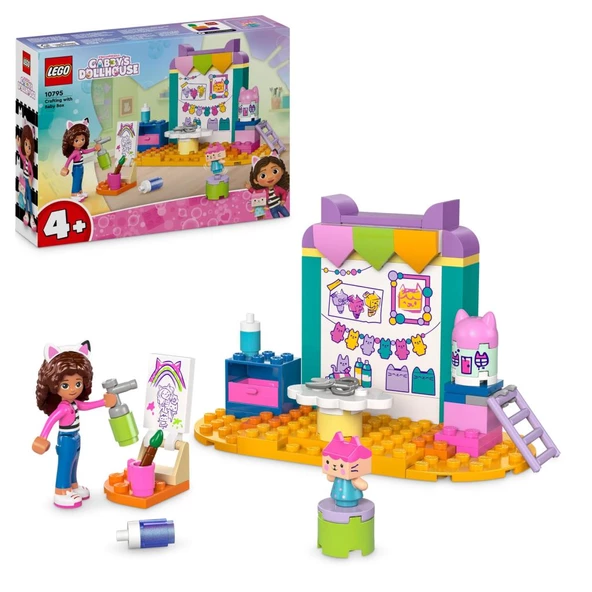LEGO® Gabby's Dollhouse Karton Yavru Kedi ile El Sanatları 10795