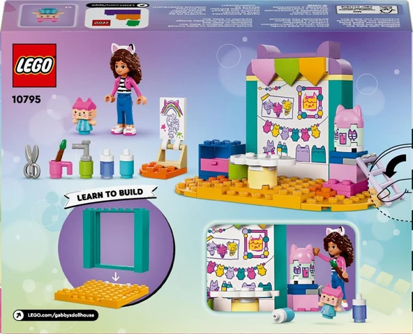 LEGO® Gabby's Dollhouse Karton Yavru Kedi ile El Sanatları 10795 - 6