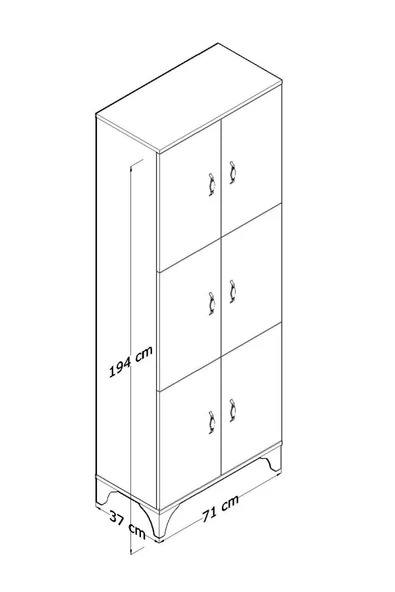 ESMOPA MOBİLYA Çok Amaçlı Kiler, Banyo, Ayakkabılık, Balkon Dolap - 4