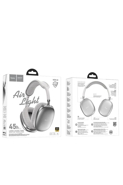 Hoco W35 Air Light Aux Destekli Bluetooth 45 Saat Kullanım Süresi Premium Kablosuz Kulaklık - 4