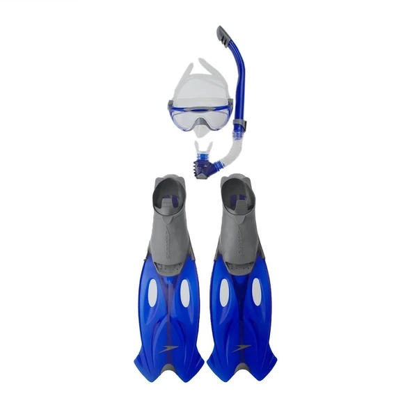 Speedo Glıde Maske Palet Snorkel Set Unı Gre/Bl S8016595052B