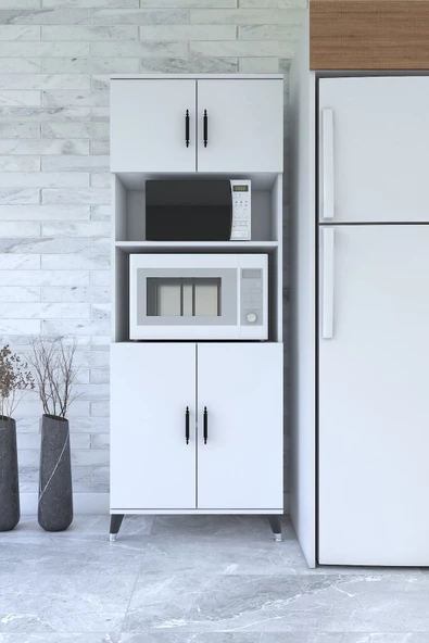ESMOPA MOBİLYA Çok Amaçlı Dolap, Fırın, Kiler, Banyo, Balkon Dolap (büyük Boy Fırın Kabini) - 2