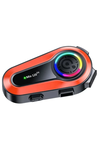 The Wlue Rgb 1000mah Ipx6 1500m 2 Kişilik Kask intercom Motosiklet Bluetooth Kulaklık