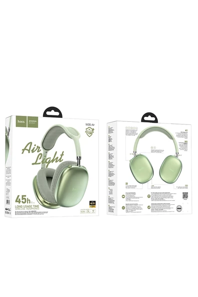 Hoco W35 Air Light Aux Destekli Bluetooth 45 Saat Kullanım Süresi Premium Kablosuz Kulaklık - 3