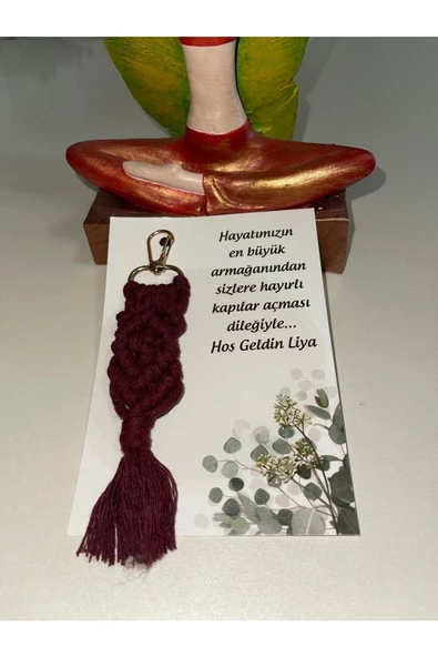 El Örmesi 50’li Makrome Anahtarlık Düğün Kına Söz Için Hediyelik -50 Adet-